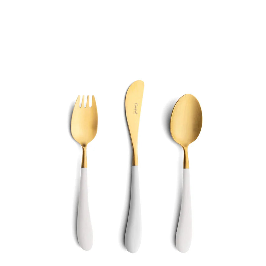 Alice Gold 3pcs Kids Flatware Set