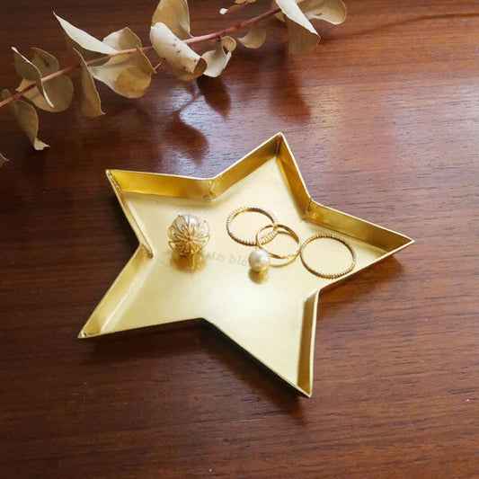 Brass Accessories Tray Star